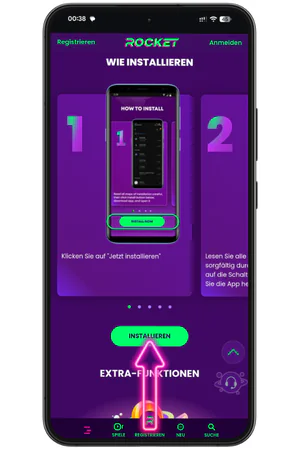 Rocket Casino APK-Datei auf Android herunterladen